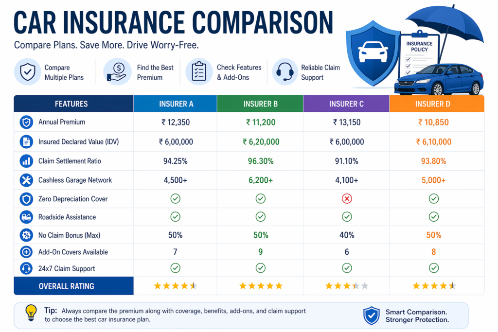 Car insurance comparison 